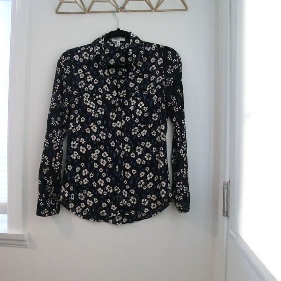 Express Tops - Floral button down shirt